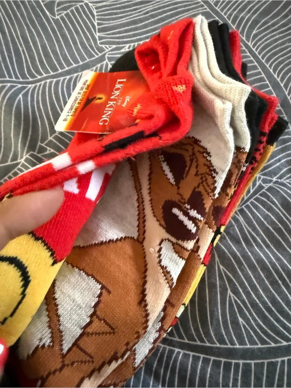 Disney The Lion King Low-Cut Sock Set - 6 pairs Size 4-10 NWT